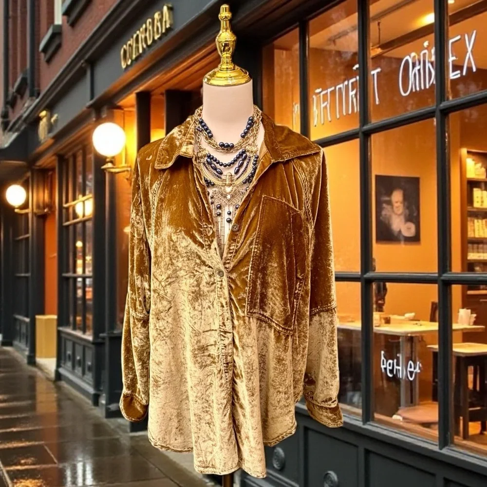 We the Free Night Sky Velvet Tunic - Picture 4 of 15